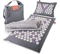 High Pulse Tapis d’acupression Eco incl. sac + poster - Matelas et oreiller d'acupression avec des aimants en fibres naturelles qui stimulent la circulation sanguine