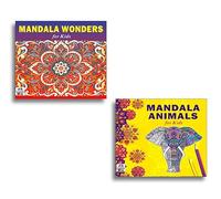 High Quality Premium Paper Mandala Amazing Wonders + Wild Animals Art Designs Pattern Colouring Books For Kids | Jungle Animal Designs | Fun Mandala Activities | Creative Art For Kids | Wildlife Art B