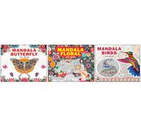 High Quality Premium Paper Mandala Beautiful Butterfly + Unique Floral + Birds Art Designs Pattern Colouring Books For Kids | Butterfly Art Designs | Floral Art for Kids | Bird Coloring Pages | Kids D