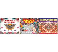 High Quality Premium Paper Mandala Beautiful Butterfly + Unique Floral + Wonders Art Designs Pattern Colouring Books For Kids | Butterfly Coloring Book for Kids | Floral Art for Children | Wonders Man