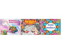 High Quality Premium Paper Mandala Cute Unicorn Horse + Unique Floral + Magic And Fun Art Designs Pattern Colouring Books For Kids | Fun Unicorn and Magic Art | Unicorn Drawing Fun | Art for Creative