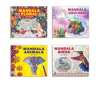 High Quality Premium Paper Mandala Unique Floral (Flower) + Cute Unicorn + Animals + Birds Art Designs Pattern Colouring Books For Kids | Wild Creatures | Bird Sketches | Magical Swirls | Wonders Worl