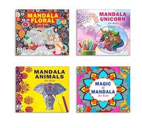 High Quality Premium Paper Mandala Unique Floral (Flower) + Cute Unicorn + Animals + Magic Art Designs Pattern Colouring Books For Kids | Bird Sketches | Magical Swirls | Wonders World | Creative Art
