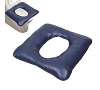 High Rise Toilet - Seniors Padded Toilet Seat Riser | Thickened PU Leather Comfort Cushion Ergonomic Elevated Bathroom Seat Support for Elderly, Pregnant, Women Men, Home Bathroom