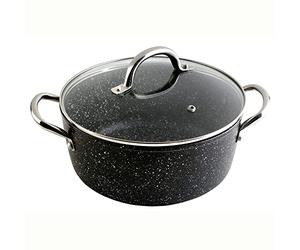 HIGH SAUCEPAN GRANITE 28 cms.
