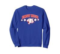 High School Musical Wildcat Stars Sweatshirt, Unisexe pour adultes, Bleu Royal, S
