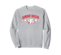 High School Musical Wildcat Stars Sweatshirt, Unisexe pour adultes, Gris Chiné, S