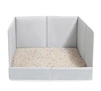 High-Sided Dog Potty with Foldable Pee Pad Holder, Waterproof and Splash-pr