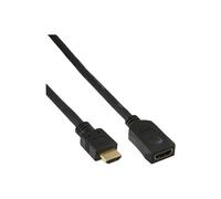 High Speed - Câble de rallonge HDMI - HDMI mâle pour HDMI femelle - 2 m - noir