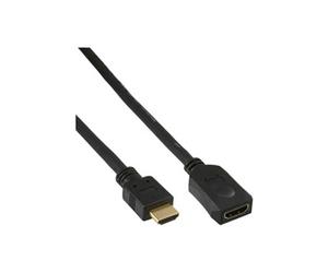 High Speed - Câble de rallonge HDMI - HDMI mâle pour HDMI femelle - 5 m - noir