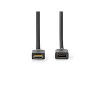 - High speed - câble d'extension HDMI avec Ethernet - HDMI mâle pour HDMI femelle - 3 m - blindé - anthracite - rond, support pour 4K60Hz, débit de