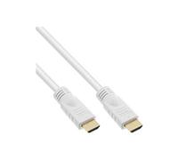 High Speed - Câble HDMI avec Ethernet - HDMI mâle pour HDMI mâle - 7.5 m - triple blindage - blanc - moulé, support 4K