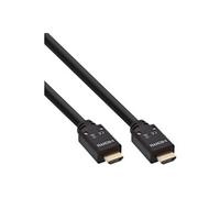 InLine High Speed - Câble HDMI avec Ethernet - HDMI prise pour HDMI prise - 10 m - triple blindage - noir - moulé, support 4K, actif