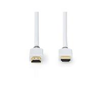 - High speed - câble HDMI - HDMI mâle droit pour HDMI mâle droit - 1.5 m - blanc - rond, bi-directionnel, support pour 4K60Hz