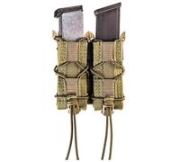 High Speed Gear - Double Pistol Taco® MOLLE Mag Pouch, Matériel de police et équipement militaire, pochette de magazine tactique pour professionnels (OD vert)