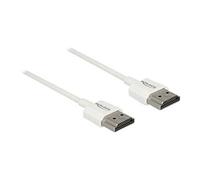 High Speed HDMI with Ethernet - Câble HDMI avec Ethernet - HDMI mâle pour HDMI mâle - 1.5 m - triple blindage - blanc - support 4K