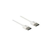 High Speed HDMI with Ethernet - Câble HDMI avec Ethernet - HDMI mâle pour HDMI mâle - 1 m - triple blindage - blanc - support 4K