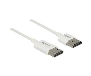 High Speed HDMI with Ethernet - Câble HDMI avec Ethernet - HDMI mâle pour HDMI mâle - 3 m - triple blindage - blanc - support 4K
