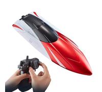 High-Speed Remote Control Boat for Adults & Kids - 15Km/h Fast RC Racing | 15Km/h Fast Remote Control Boat with Safety Alarms & Rechargeable Batteries - Waterproof High-Speed RC Ship for Pools, Ponds