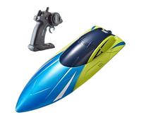 High-Speed Remote Control Boat for Adults & Kids - 15Km/h Fast RC Racing | 15Km/h Fast Remote Control Boat with Safety Alarms & Rechargeable Batteries - Waterproof High-Speed RC Ship for Pools, Ponds