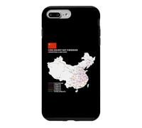 High-Speed Train Railway - Souvenir Route Map China Coque pour iPhone 7 Plus/8 Plus