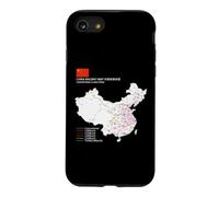 High-Speed Train Railway - Souvenir Route Map China Coque pour iPhone SE (2020) / 7/8