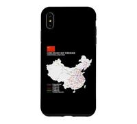 High-Speed Train Railway - Souvenir Route Map China Coque pour iPhone XS Max