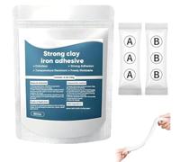 High-Strength Multi-Purpose Repair Clay,High-Strength Multi-Purpose Repair Putty,Strong Clay Iron Adhesive,Fast Repair Pool Putty, White Filler Putty for Metal, Ceramics,Plastic,Wood,Concrete (1Pc)