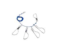 High-Strength Quick Lock Clip | Stringer Fishing Rustproof | Trout Salmon Stringer Rope Ring Link For , Boat, Dock, Shore, Bank, Stream, Pond, Pier, Beach, River