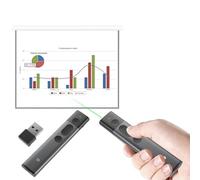 High-Tech Place Doosl DSIT032 2.4GHz Wireless Presenter PowerPoint Représentation du clicker Télécommande Pointeur Laser Vert, Distance de contrôle: 100m