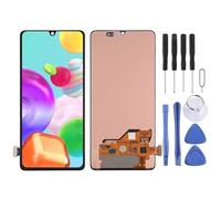 High-Tech Place Écran LCD Super AMOLED pour Galaxy A41 avec Assemblage Complet du numériseur (Noir)