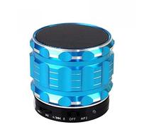High-Tech Place Enceinte Portable stéréo Bluetooth S28 en métal avec Fonction d Appel Mains Libres (Bleu)