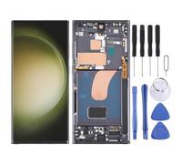 High-Tech Place pour Galaxy S23 Ultra 5G SM-S918U édition américaine OLED LCD écran numériseur Assemblage Complet avec Cadre (Noir)