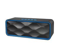 High-Tech Place SC211 Haut-Parleur Bluetooth pour Lecture de Musique Multifonctions, Prise en Charge des appels Mains Libres et Carte TF et Fonction U-Disk et AUX Audio et FM (Noir)