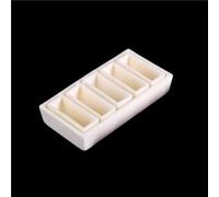 High-Temperature Alumina Crucible Set - 50-100mm Laboratory Analysis Moulds for Melting Metals, Ceramics, and Glass(90x60x17mmx06)