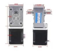 High Torque 42BY Stepper electronic starter Double Shaft Worm Gear electronic starter CZAOINCU(200 reduction ratio)