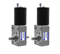 High Torque DC 12V 24V Brush Worm Gear electronic starter With Signal Feedback IINKUEYK(24v 260rpm,Double shaft)