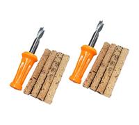 High Vis Orange Drill Set for Carp Fishing 4mm(0.16") Bits with Safety Wooden Handle