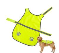 High Visibility Dog Jacket - Reflective Adjustable Vest, Safety Construction Coat for Hunting, Waterproof Reflective Harness with Lightweight Design, Pet Accessory, Protective Dog Apparel for Night