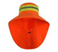 High Visibility Safety Neck Shade Hard Hat Liner Construction Sun Hat Wide