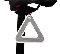 High Visibility Safety Tag, Reflective Triangle Pendant, 3.94x3.62 Inch Weather Resistant Ornament with Prismatic, Warning Marker, Signal Gear with Secure Strap, Protective Accessory for Running