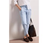 Street One Femme High Waist Barrel Leg Jeans en Loose Fit in Bleu, in size: 31