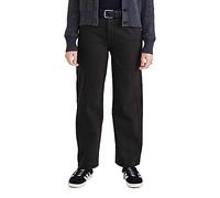High Waist Jean Cut Straight High Straight Black Garment Dye 30 -