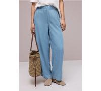 High Waist Pantalon à jambes larges avec détails de boutons