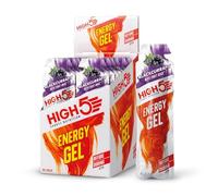 HIGH5 Energy Gel énergisant dans un sachet portion à ouverture rapide, avec jus de fruits naturel | (cassis, 20 x 40 g)