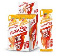 HIGH5 Energy Gel Gel à libération rapide Energy On The Go à partir de jus de fruits naturels (Mango, 20 x 40 g)