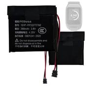 HIGHAKKU Batterie de rechange 1S1P-PP332727AE AHB332824HPS compatible avec montre Tom Tom Adventurer Golfer 2 Runner 1 2 3 Spark 1 2 3 Cardio GPS Music Sport Montre connectée Tracker de fitness