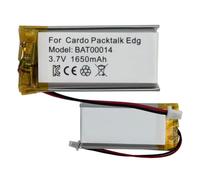HIGHAKKU Batterie de rechange BAT00014 1650 mAh compatible avec Car-do Packtalk Edge, Packtalk Custom, Packtalk Neo, Packtalk Edgephones, Packtalk Pro, système de communication Scala Rider Packtalk