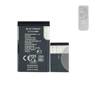 HIGHAKKU Batterie de rechange BL-5C 1200 mAh compatible avec No-kia 2710N, 2730C, 3100, 3109C, 3110C, 3110e, 3120, 3555, 3650, 3660 No-kia 110, 1100, 1101, 1110i, 1112, 112 200 208, 1209, 130