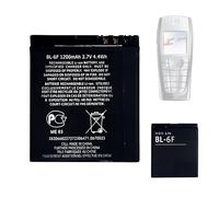 HIGHAKKU Batterie de rechange BL-6F compatible avec No-kia 6220/6710 / N93i / N95 8GB / N96 / N78 / N79 / Tiptel Ergophone 6040 1200 mAh
